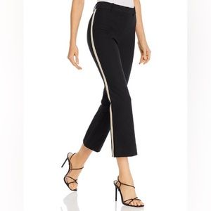 Derek Lam 10 Crosby cropped flare pant with gold trim detail